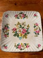 Vintage Vierkante Serveerschaal met Bloemenmotief, Ophalen of Verzenden