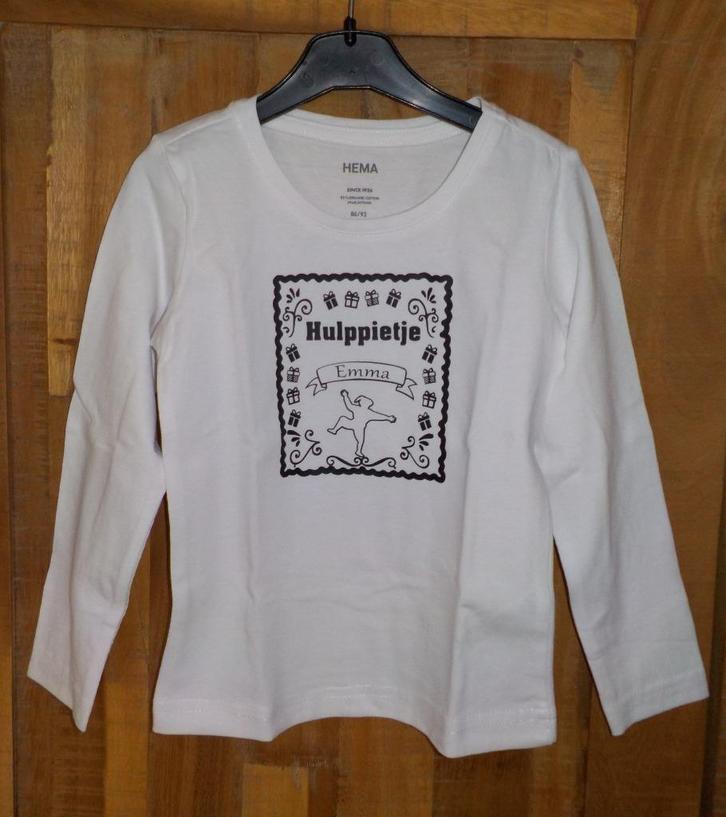 NIEUW shirt / shirtje hulppietje Emma pietje Sinterklaas, Diversen, Sinterklaas, Nieuw, Ophalen of Verzenden
