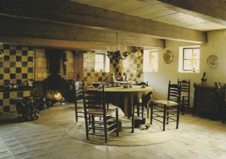 UITHUIZEN Menkemaborg Keuken, Verzamelen, Ansichtkaarten | Nederland, Ongelopen, Groningen, 1980 tot heden, Verzenden