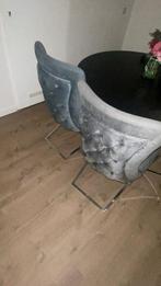 2 x Eric Kuster  Stoelen - Grijs, Huis en Inrichting, Stoelen, Twee, Ophalen of Verzenden, Zo goed als nieuw, Metaal