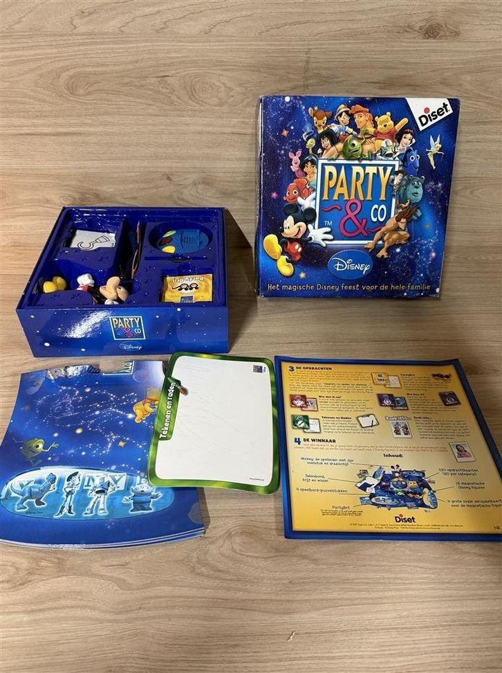 Party en co Disney - blauw - s3229, Hobby en Vrije tijd, Gezelschapsspellen | Bordspellen, Zo goed als nieuw, Ophalen of Verzenden