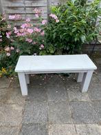 Massief houten tuinbankje-100/35 cm, Ophalen, Gebruikt, Rechthoekig, Hout