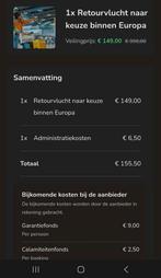 Vliegtickets voor 2 personen retour, Tickets en Kaartjes, Twee personen, Vliegtuig, Buitenland, Met bestemming of datum