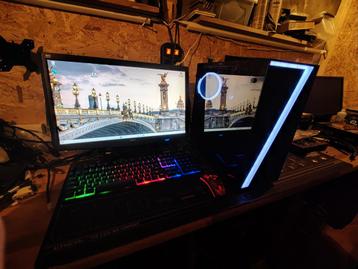 Game setup pc rgb i5 Rx 570 monitor toetsenbord muis  beschikbaar voor biedingen