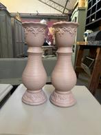 Brocante kandelaars set, Overige materialen, Studio Larilo, Overige kleuren, 25 tot 50 cm