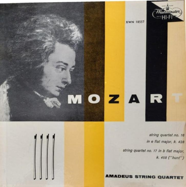 Mozart Amadeus String Quartet String Quartet No.16 No.17, Cd's en Dvd's, Vinyl | Klassiek, Zo goed als nieuw, Classicisme, Kamermuziek