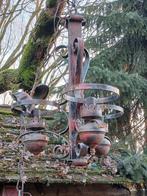 Antieke Smeedijzeren Hanglamp, Ophalen of Verzenden