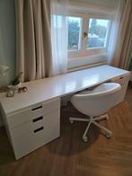 Bureau met lades, Huis en Inrichting, Bureaus, Ophalen, Zo goed als nieuw, Bureau