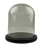 Glazen stolp op zwarte ronde voet - verschillende formaten, -, -, Nieuw, Ophalen of Verzenden