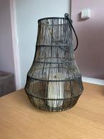 Kaarsenhouder/ lantaarn zwart-goud, Ophalen, 25 tot 50 cm, Zwart, Zo goed als nieuw