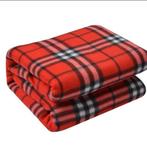 Plaid woondeken deken ruiten rood Clayre & Eef, Huis en Inrichting, Woonaccessoires | Plaids en Woondekens, Clayre&Eef, Nieuw