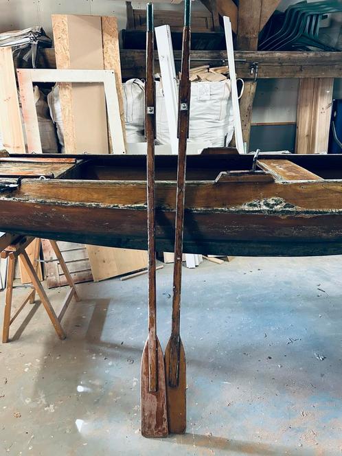 Houten Roeiboot met Roeispanen, Watersport en Boten, Accessoires en Onderhoud, Gebruikt, Ophalen