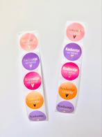 10x sticker “kadootje vol liefde”, Ophalen of Verzenden, Nieuw, Overige typen