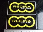 2x sticker regina chain logo modern kettingen chains, Merk, Zo goed als nieuw, Verzenden