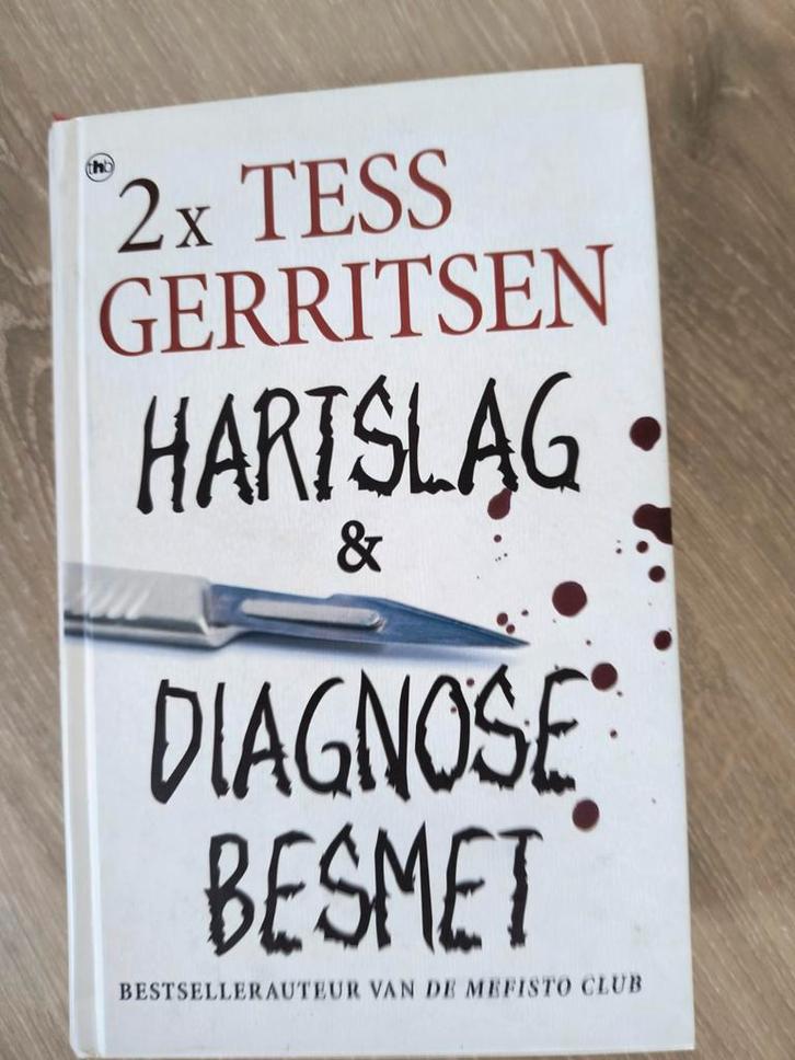 Tess Gerritsen - Hartslag & Diagnose Besmet, Boeken, Thrillers, Gelezen, Nederland, Ophalen of Verzenden