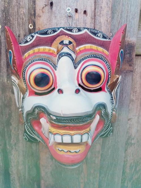 Indonesische houten Barong masker, Antiek en Kunst, Kunst | Niet-Westerse kunst, Ophalen of Verzenden