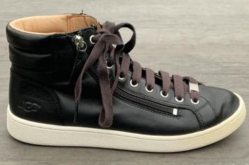 UGG leren hoge sneaker, zgan (maat 41, zwart) beschikbaar voor biedingen