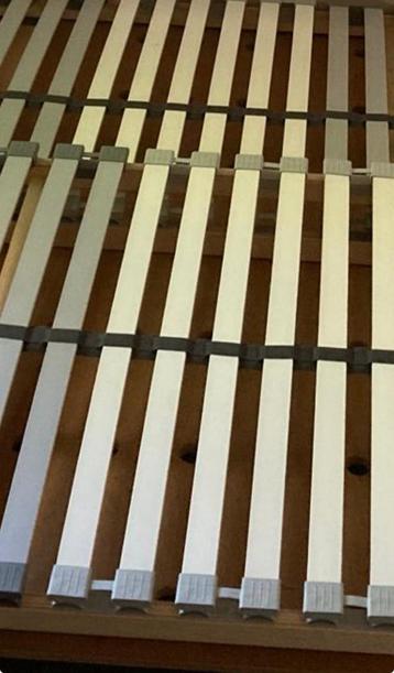 Grenen ikea bed met lonset lattenbodem - afbeelding 4
