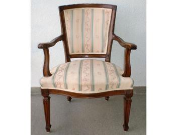 Antieke mahonie Fauteuil / Armstoel – Biedermeier /Louis XVI beschikbaar voor biedingen