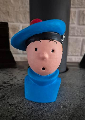 Kuifje borstbeeld (hars) De Zwarte Rotsen beschikbaar voor biedingen