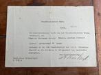 Nederlands ausweis PTT Telefoondistrict Breda rijswijk, Verzamelen, Verzenden, Nederland, Embleem of Badge, Landmacht