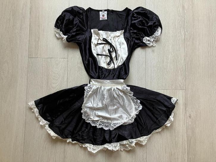 ZGAN Dienstmeisje Kamermeisje Jurk Jurkje Zwart Wit Mt 34 36, Kleding | Dames, Carnavalskleding en Feestkleding, Zo goed als nieuw