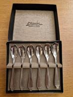 Doosje met 6 antieke theelepels van Gero Zilmeta, Antiek en Kunst, Antiek | Bestek, Ophalen of Verzenden