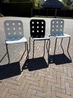 Set van 3 moderne designstoelen – IKEA “Gilbert” stijl, Ophalen, Kunststof, Gebruikt, Drie