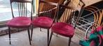 3 Vintage Stevens Stoelen Pallisanderhout, Gebruikt, Drie, Ophalen of Verzenden, Retro