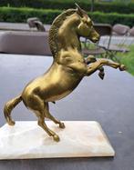 paarden sculptuur/standbeeld/beeldje vintage, Antiek en Kunst, Kunst | Beelden en Houtsnijwerken, Ophalen