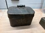 Vintage Metalen Doos met Handvat, Antiek en Kunst, Ophalen of Verzenden