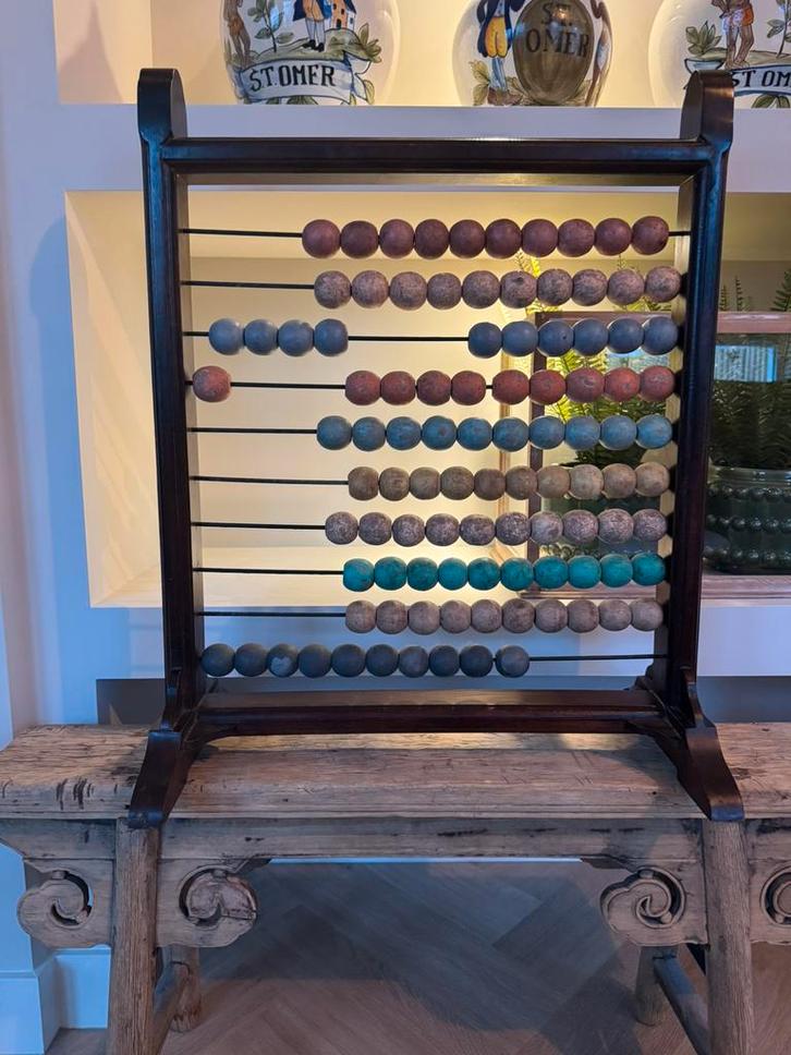 Antiek telraam xxl groot babykamer montessori vintage, Antiek en Kunst, Curiosa en Brocante, Ophalen