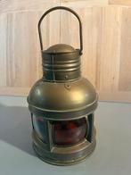 Scheepslantaarn Vintage koper, Ophalen, Gebruikt, Motorboot of Zeilboot, Gebruiksvoorwerp