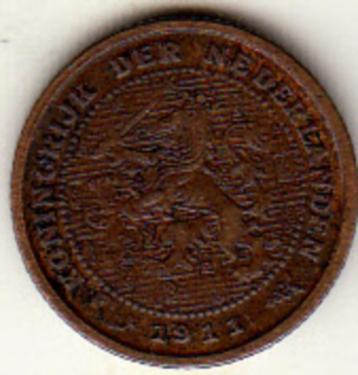 1/2 cent 1911 beschikbaar voor biedingen