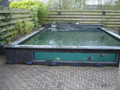 vijverrand Spotted Blue Hardsteen 15 cm breed gezoet / facet, Tuin en Terras, Vijvers, Nieuw, Ophalen