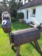 houten paard, Kinderen en Baby's, Speelgoed | Buiten | Speeltoestellen, Ophalen, Nieuw, Overige typen