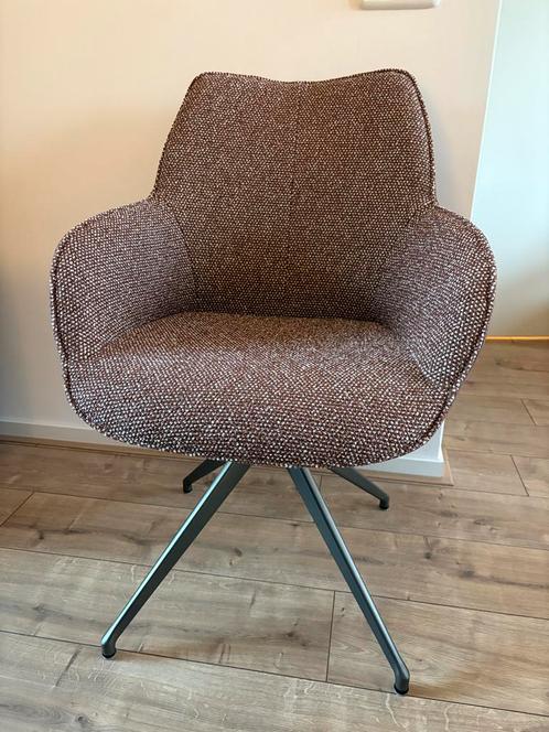 2x Bree's New World Eetkamerstoelen, Huis en Inrichting, Stoelen, Nieuw, Twee, Leer, Bruin, Ophalen