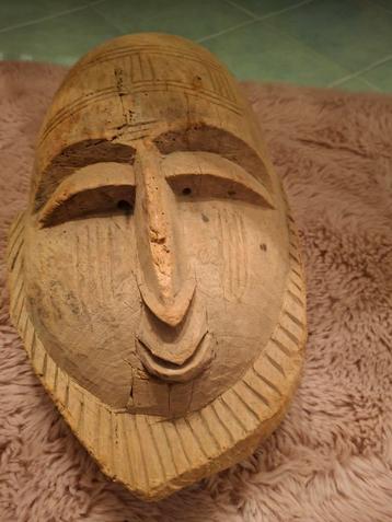 Houten Masker - Gesneden, 36x22 cm beschikbaar voor biedingen