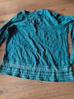 Leuke top van Manguun maat M met borduursel zeeblauw, Maat 38/40 (M), Blauw, Ophalen of Verzenden, Zo goed als nieuw