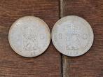 Set 2x 1 gulden Zilver Wilhelmina 1929 + 1939, Ophalen of Verzenden, Koningin Wilhelmina, Zilver