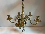 Zware geel koperen/messing kandelaar, Antiek en Kunst, Ophalen of Verzenden, Koper of Brons