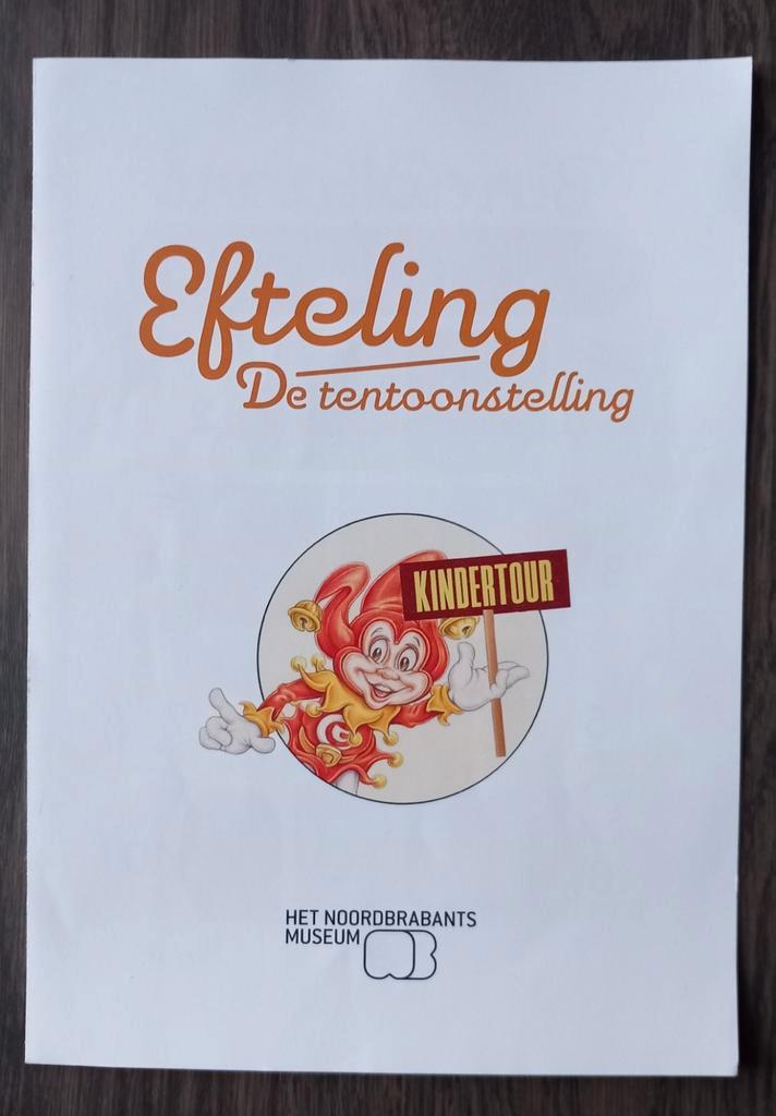Efteling Tentoonstelling folder Kindertour, Verzamelen, Efteling, Zo goed als nieuw, Overige typen, Ophalen of Verzenden