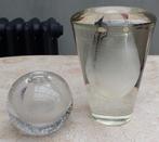 Twee design vazen A.D Copier, Gebruikt, Wit, Ophalen of Verzenden, Glas