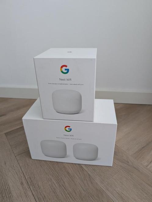 Google Nest Wifi set met extra punt, te koop vanwege upgrade, Computers en Software, WiFi-versterkers, Zo goed als nieuw, Ophalen