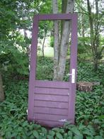 Hardhouten buitendeur 82 x 200 en raam 115 x 120 cm, Doe-het-zelf en Verbouw, Deuren en Horren, Ophalen, Gebruikt, 80 tot 100 cm