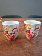 2 kopjes & klevering, Huis en Inrichting, Keuken | Servies, Ophalen of Verzenden, Zo goed als nieuw, Overige stijlen, Kop(pen) en/of Schotel(s)