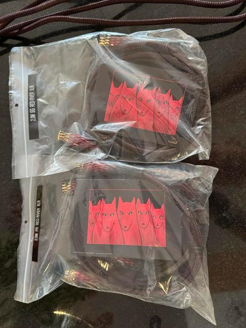 Audioquest Red XLR 2M, 5 stuks, Audio, Tv en Foto, Audiokabels en Televisiekabels, Interlink-kabel, 2 tot 5 meter, Ophalen of Verzenden
