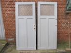 196,5hx80,5br Set van 2 stuks identieke oude paneeldeuren, Ophalen