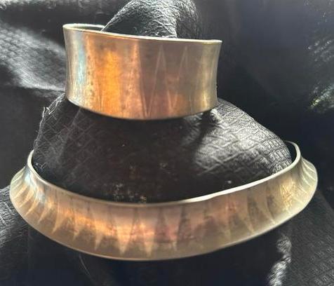Jorgen jensen denemarken torq en armband tin, Sieraden, Tassen en Uiterlijk, Antieke sieraden, Armband, Overige materialen, Ophalen of Verzenden