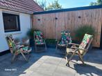 Teakhouten tuinset, Tuin en Terras, Tuinsets en Loungesets, Ophalen, Gebruikt, Teakhout, Stoel